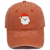 Gorra de Béisbol Vintage Bordada de Santa Claus Transfronterizo Regalo de Navidad Unisex Casual Versátil Gorra de Moda