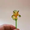 Enfeites de Flores Artificiais Mini Esmaltadas Zibo Decoração de Casa Artesanato Esmaltado Boshan Enfeites para Mesa de Escritório
