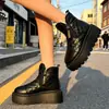 Zapatos Cálidos de Algodón con Suela Gruesa Casual Populares Botas Invierno 2025 Nuevas Botas de Nieve Elevadoras para Mujer Botines Cortos de Terciopelo para Mujer
