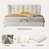 Estilo Creme Luz de Cama Luxo Ins Estilo Tecido Cama Cama de Casal Cama de Tecido Quarto Principal Cama Celebridade da Internet Moderna Simples Tecnologia Cama de Tecido