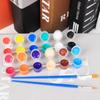 Pintura DIY para niños 2 ml 12 colores propileno set muñeco de yeso estudio de arte para estudiantes tira de pintura al por mayor
