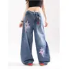 Jeans rectos de pierna ancha, unisex, moda de tendencia, bordado de estrella de cinco puntas de estilo europeo, alta resistencia, nuevos, transfronterizos, 2026, personalizados