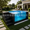 Piscina con acabado de fibra de vidrio, piscina exterior sobre el suelo, piscina para instalación en jardín de villa en patio fabricante