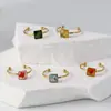 Anillo Popular Multicolor de Flores Reales Transfronterizo Amazon Acero Inoxidable Chapado en Oro Anillo de Flores Secas Joyería Manual Creativa Retro con Pegamento