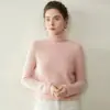 26 Otoño/Invierno Nuevo Llegada Suéter de Cachemira de Cuello Alto para Mujer Jersey Simple de Punto Prenda Interior Elegante Top de Punto Capa Base