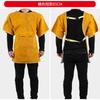 Ropa Protectora de Cuero de Vaca Resistente al Desgaste, Aislante al Calor, Anti-Quemaduras y de Alta Temperatura para Soldador, Delantal de Soldador con Vestimenta Inversa, Ropa de Trabajo para Soldadura por Arco de Argón