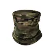Polaina camuflaje para cuello a prueba de frío, gorro táctico para exteriores, máscara de ciclismo, protector de cuello cálido que retiene el calor para hombre, sombrero a prueba de viento para fanáticos militares, protección solar