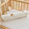 Ropa de cama de algodón puro para recién nacido, cojín anticolisión, bolsa suave, almohada cilíndrica para bebé, respaldo, almohada lateral para niños, respaldo de cama