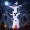 Bestseller transfronterizo linterna de calabaza con calavera de Halloween decoración inflable de cachorro adorno navideño accesorio para jardín exterior