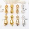 Oro antiguo Oro de 18K material para joyería DIY Mortero mágico Campana Mortero de diamante Pulsera de cuentas de Buda pulsera Accesorios de estrella Luna Bodhi