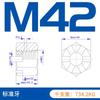 Tuerca Hexagonal Ranurada Galvanizada Flor Abierta Tuerca de Diente Fino M8M10M12M14M16M18M20M24M3048