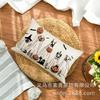 Amazon Xiyin Export Halloween Boo Fantasma Almofada Almofada de Cintura Capa de Almofada Sala de Estar Sofá Almofada Decorativa