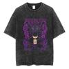Hip Hop Streetwear Japonés Hombre Camiseta Lavada One Piece Ani
