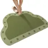Tapete de Chão Retro Estilo Francês de Terra de Diatomáceas para Banheiro, Resistente a Manchas, Absorvente de Água, Secagem Rápida, Tapete Antiderrapante, Uso Doméstico, Formato Único, Tapete Fácil de Manter