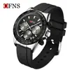 OFNS O'Fannie's Nuevo Reloj para Hombre Multifuncional Deportivo Tres Ojos Seis Manecillas Moda Luminoso para Mujer