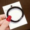 Estilo Mori Ins Coreano Simple Celebridad de Internet Tendón de Goma Estilo Básico Color Té con Leche Simple Anillo Elástico para el Cabello Tendón de Goma