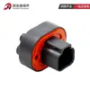 Conector Automotriz Dt15-2Pb Base de Pin Recto Negro de 2 Orificios Conector Impermeable Enchufe de Arnés de Cables Macho y Hembra