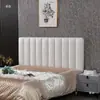 Cabecero Tapizado Suave 2022 Nuevo Simple Moderno Lujo Ligero De Pie Tela Tecnológica Respaldo de Cabecero de Madera Maciza Compra Individual