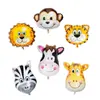Mini Animal Coche Navidad Cumpleaños Globo Dibujo Animado Juguete Molde de Aluminio Globo Decoración Cumpleaños Niños Globo