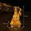 3 Polegadas Pequeno Buda Estátuas Enfeites de Mesa Liga Carry-on Sakyamuni Deus Amarelo da Riqueza Manjusri Bodhisattva Verde Mãe de Tariri