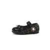 Zapatos de Princesa de Color Sólido Estilo Universitario para Niñas, Zapatos Pequeños de Cuero Suaves y Antideslizantes, Zapatos de Vestir Individuales de Moda Nuevos para Niñas Pequeñas