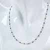 Collar Cruzado de Acero Inoxidable Multicolor Chapado en Oro de 18 Quilates, Estilo Nuevo que Conserva el Color, Cadena de Cruz, Joyería Exquisita de Lujo Ligero de Nicho