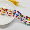 Contas de Ábaco Planas de 4mm Contas de Vidro de Cristal Contas da Roda da Fortuna Contas Soltas para Roupas DIY Acessórios de Cabelo Acessórios para Lenços e Colares