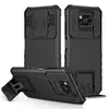 Funda de teléfono con soporte tridimensional creativa adecuada para red rice note14 Pro red rice 9T con ventana deslizante cubierta anticaída