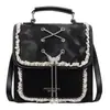 Bolso de Moda Minimalista de Nicho Primavera 2026, Bolso Cruzado Texturizado con Lazo Dulce Estilo Universitario a la Moda para Mujer