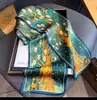Nuevo Pañuelo Largo de Seda para Mujer en Primavera, Otoño y Verano, Pañuelo de Cuello Estampado, Pequeño Pañuelo Decorativo Moderno y Versátil