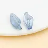 20x9mm Pétalas de Flores e Folhas de Vidro Colorido Gradiente Transparente Pingentes Perfurados Acessórios Pingentes Feitos à Mão Acessórios de Vestuário Materiais