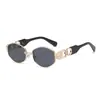 Nuevas Gafas de Sol Metálicas Ovaladas de Marco Pequeño Estilo Retro Vintage con Protección UV400 para Mujer
