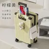 Fabricantes de bagagem em nome da nova mala de viagem de lazer de 20 polegadas com zíper, porta-copos mudo, USB, senha