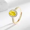 Transmissão ao vivo mais vendida novo anel de ovo de pombo moda feminina luxo leve versátil zircônia formato de ovo anel de dedo joia cross-border dropshipping