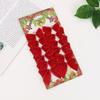 Fabricante Lazo Navideño 5.5cm 12 Lazo Rojo Oro y Plata Tela Roja Colgante Decoración Árbol de Navidad