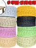 Corda de Papel Kraft de Três Fios 4mm Material Fabricante Estoque Pronto Corda Colorida para Cadeiras, Arranhadores de Gato e Móveis