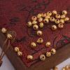 Cuentas antiguas de calabaza de oro viejo, cuentas de linterna de encaje, cuentas espaciadoras, cuentas sueltas, accesorios de bricolaje, cuerda trenzada, joyería, pulsera, accesorios de cuentas