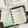 Adesivos Tangshi Transfronteiriços Série Padrão Floral Vintage Floral DIY Adesivos de Decoração para Diário 120 Folhas 6 Designs