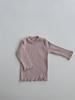 Outono Nova 2023 meninas 'camisa de baixo infantil macio cor sólida meia gola alta roupa interior feminina bebê mais veludo primavera, outono e inverno