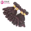 Alibaba Malásia Cortina de Cabelo 99j Vermelho Malásia Remy Cacheado Funmi Hair