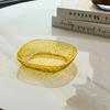 Borda de prata Ripple Fruit Plate Household Living Room Plate Prato de frutas Phnom Penh Bolo de sobremesa transparente Osso cuspindo talheres