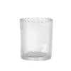 Taza de Vidrio para Velas con Encaje en Relieve para Velas Aromáticas Taza de Velas de Alto Valor Ambiente Festivo Frasco para Velas Taza Vacía para Velas
