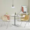 Silla de Queso de Moda Silla de Comedor Vintage Estilo Ins Silla de Maquillaje para el Hogar Silla de Comedor de Diseño Estilo Crema con Respaldo