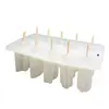 10 agujeros 10 pares viejo Pekín 12 Zodíaco cuatro agujeros 4 pares silicona helado paleta de hielo molde de helado molde de paleta de hielo sistema de hockey sobre hielo