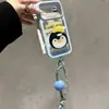 El cordón de doble soporte West Highland se transforma instantáneamente en una funda compatible con iPhone 16 Pro Max, diseño cielo estrellado de dopamina