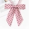 Moda Universitaria Estilo Japonés Corbata de Lunares Cuello de Manga Larga Flor Uniforme de Camisa de Chica Jk Accesorios de Traje de Marinero