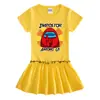 Ropa Nueva de Verano 2023 Estilo Coreano Ropa Infantil Vestido de Manga Corta Algodón para Bebé Plisado Estilo Occidental Falda Delgada