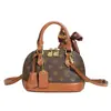 Bolsa de Concha da Moda Nova Casual para o Dia a Dia Bloqueio de Cores Bolsa Transversal com Letras Atacado Retro de Alta Qualidade Versátil Bolsa de Ombro