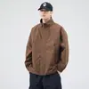 Chaqueta de Trabajo 2024 para Hombre Primavera y Otoño Nueva Ropa Holgada Americana Marca Trendy para Hombre Chaqueta Casual Ripper Cuello Atractivo