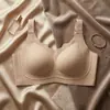 Exclusividad transfronteriza: Sujetador push-up sin costuras talla grande, soporte cómodo, delgado anti-flacidez, ropa interior inalámbrica para mujer